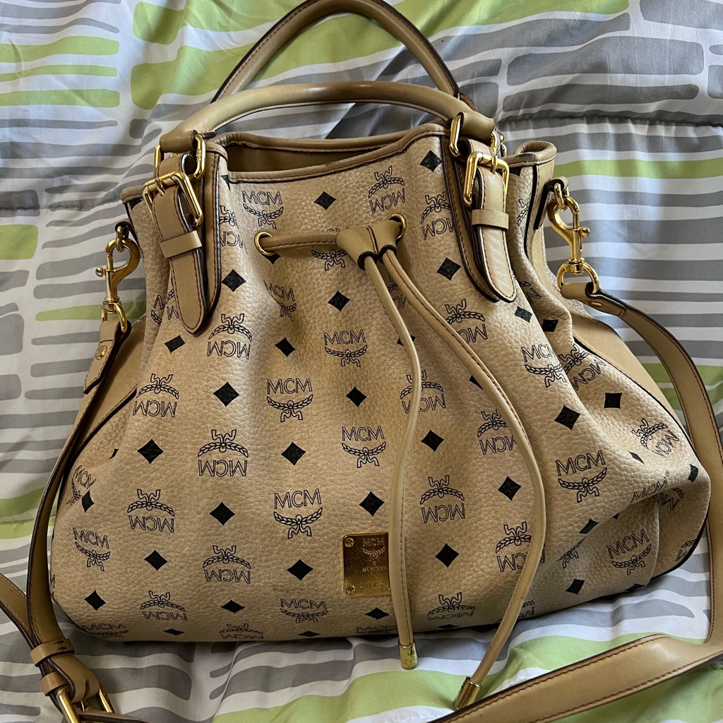 Mcm Visetos Bucket Drawstring